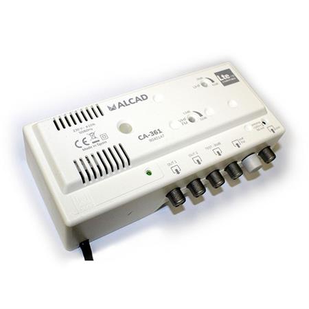 Alcad CA-361 zesilovač FM+DAB/1xUHF, zisk 42dB/107dBuV, LTE 5G