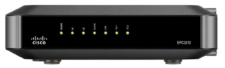 CISCO CABLE MODEM EPC 3212 RF (Docsis 3.0, 8xDS, 4xUS, 1xGE LAN, USB 2..0)