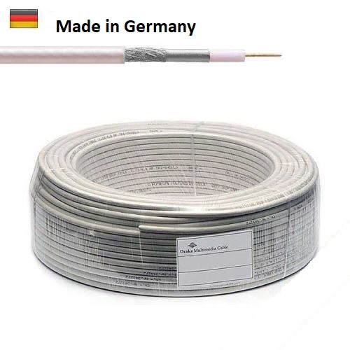 Draka Coax10 AD 10 E PVC koax. kabel 1/4,65/6,8mm, Al-PET-Al, vnitřní, fólie ne RH 100m