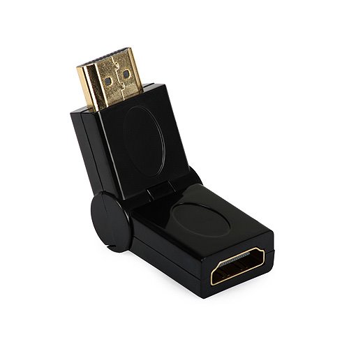 Exelento spojka HDMI male / HDMI female, úhlová