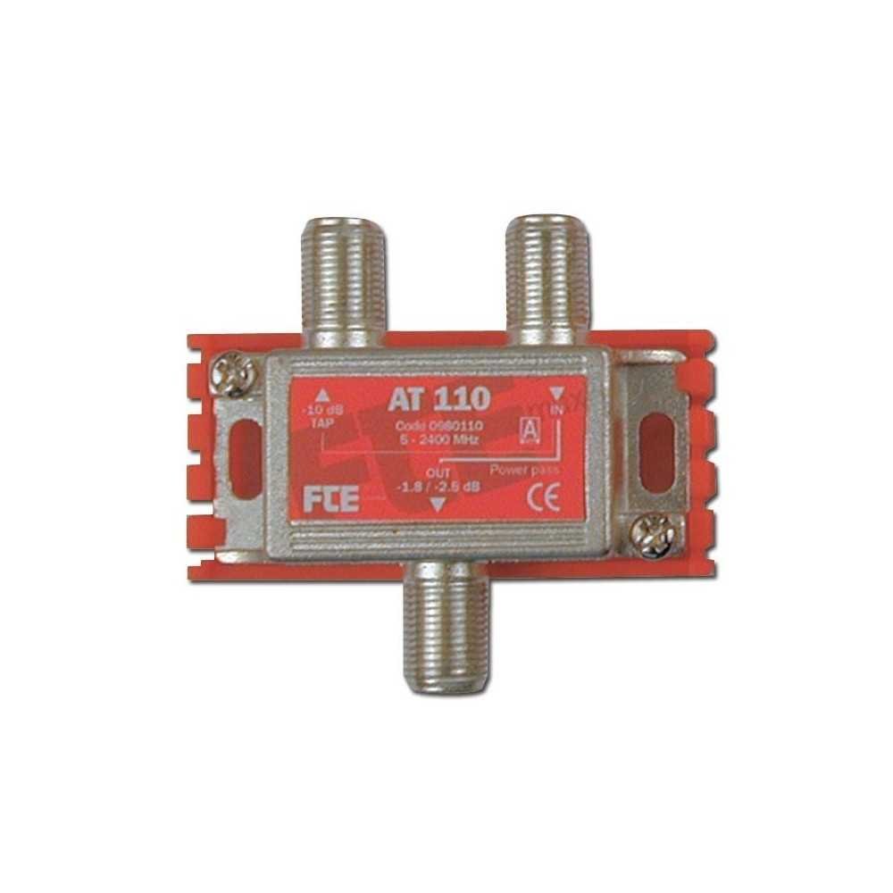 Fte AT110 satelitní odbočovač 1x10dB, 5-2400MHz, oboustranné napájení