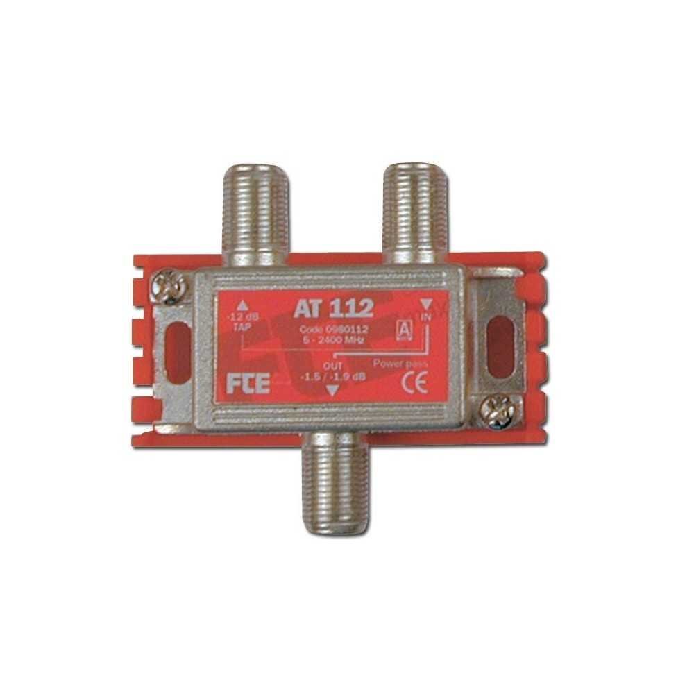 Fte AT112 satelitní odbočovač 1x12dB, 5-2400MHz, oboustranné napájení