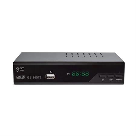 GoSAT GS240T2 set-top box, přijímač pro DVB-T2