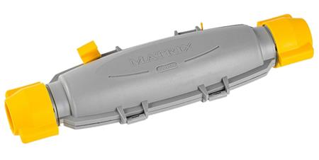 Matrix I spojka HDPE trubek 40/40mm, dělená, rozšířená, IP54, šedá