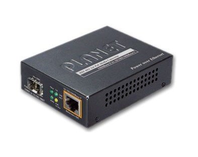 Planet Mediakonvertor GTP-805A, SFP/RJ45, 1Gbps + POE injektor 802.3af