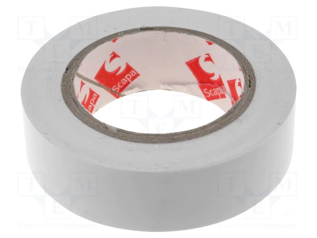 Scapa 2702 15mm x 10m bílá izolační samolepící páska PVC