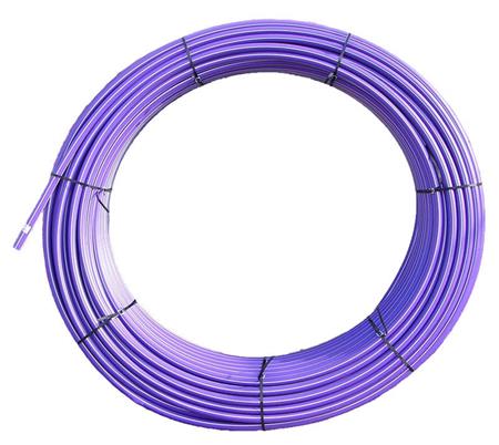 SPUR kabelová chránička HDPE 40/33mm, fialová + žlutý pruh 2x