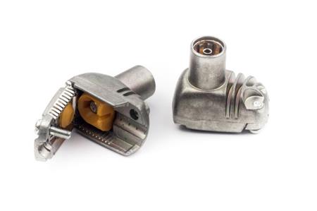 Televes PRO EasyF konektor IECf na kabel 5-7mm, úhlový, stíněný, Class A+