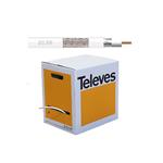 Televes T-100 PVC koax. kabel 1,13/5,1/6,6mm, Al-PET-Al, vnitřní, box 250m
